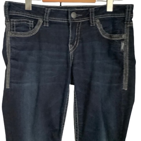 SILVER “BERKLEY” DARK WASH JEANS SIZE 32 - Picture 4 of 6